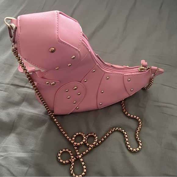 Pink Chain Strap Women's Bag - Picture 2 of 5
